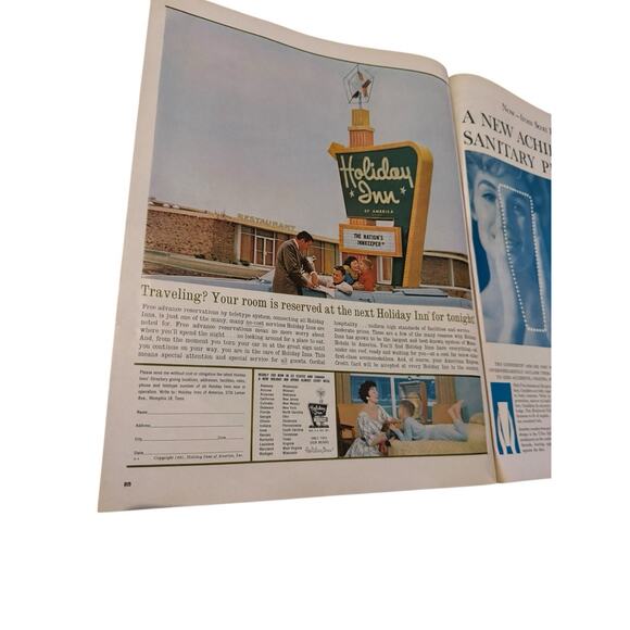 Vintage 1960s Magazine Ads Lot 7UP Bayer Firestone Holiday Inn Plymouth Skippy - Picture 5 of 11